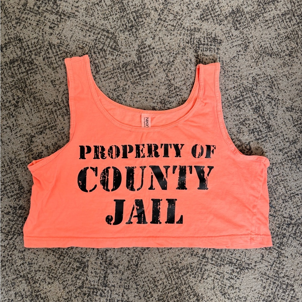 Jail Prisoner Cropped Tank